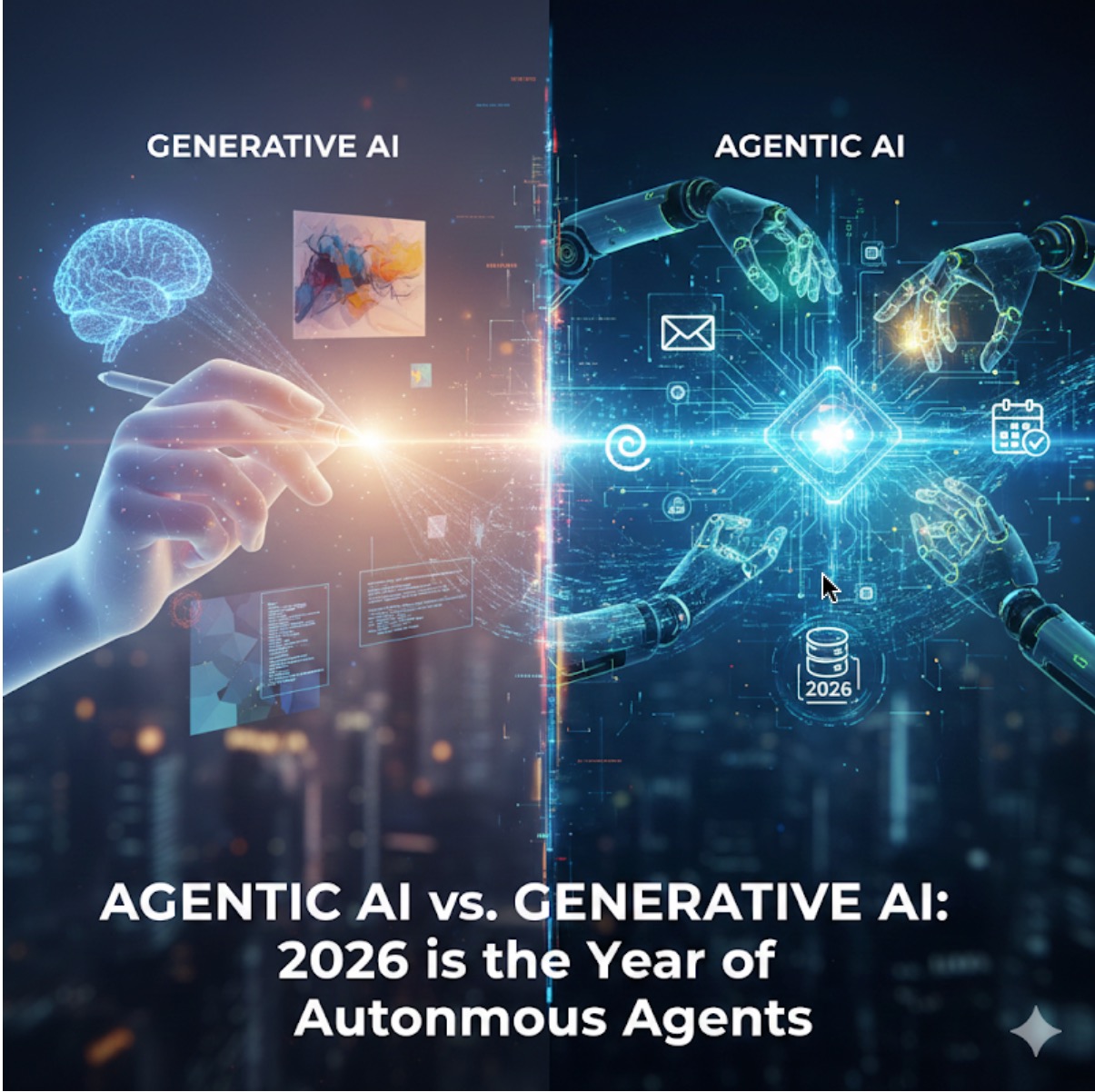 Agentic AI vs. Generative AI – the shift to autonomous agents